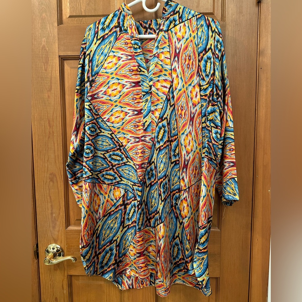 Custom designed silk printed top